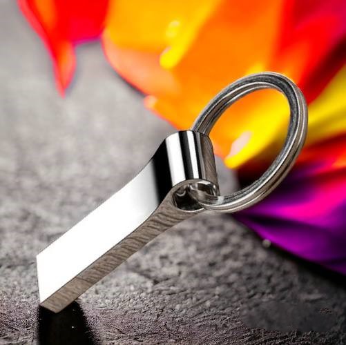 Универсальная Флешка "Ring rail" объем памяти 16 Гб металл, серебристый глянец